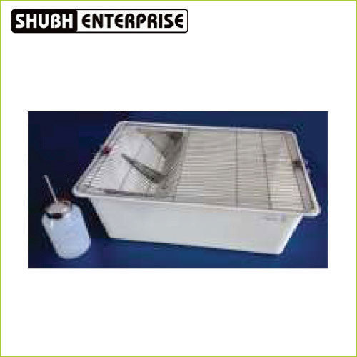 Animal Cage Polyproplylene With SS Grill And Water Bottle