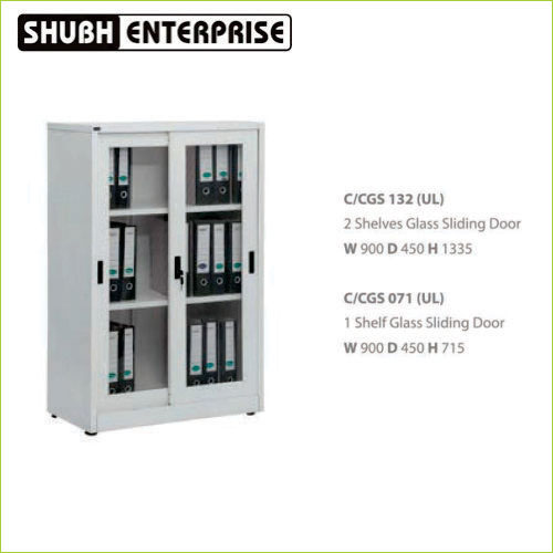 C-CGS 132 UL 2 Shelves Glass Sliding Door W 900 D 450 H 1335      C-CGS 071 UL 1 Shelf  Glass Sliding Door W 900 D 450 H 715