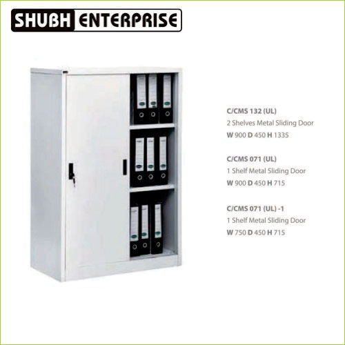 C-CMS 132 UL 2 Shelves Metal Sliding Door W 900 D 450 H 1335