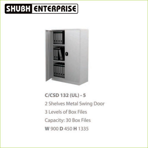 C-CSD 132 (UL) _ 5 2  Shelves Metal Swing Door 3Levels Of Box Files Capacity 30 Box Files W 900 D450 H1335