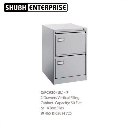 C-FCV20 (UL) -7 2 Drawers Vertical Filing Cabinet Capacity 50 Flat Or 14 Box Files W 465 D 620 H 725