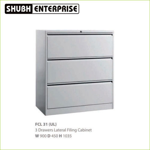 FCL 31 (UL) 3 Drawers Lateral Filing Cabinet W 900 D 450 H 1035