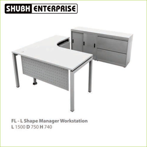 FL L Shape Manager Workstation L 1500 D 750 H 740