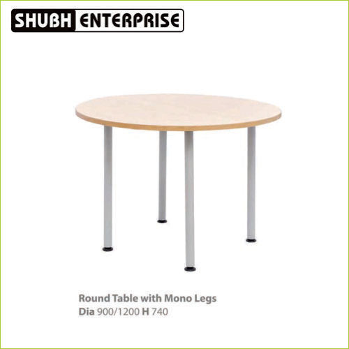 Round Table With Mono Legs Dia 9001200 H 740