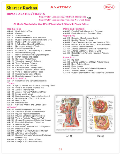 Shareer Rachna Human Anatomy Chart