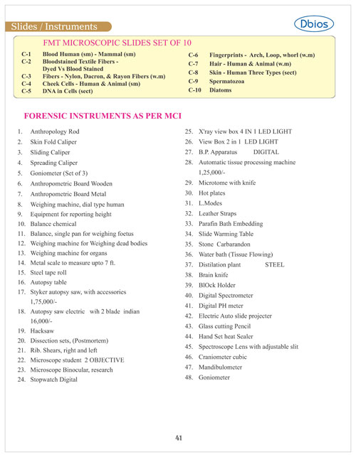 Slides Instruments