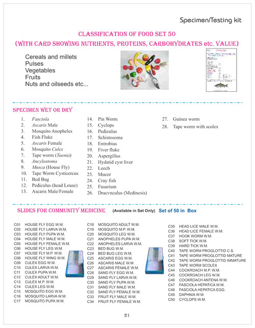 Specimen Testing Kit